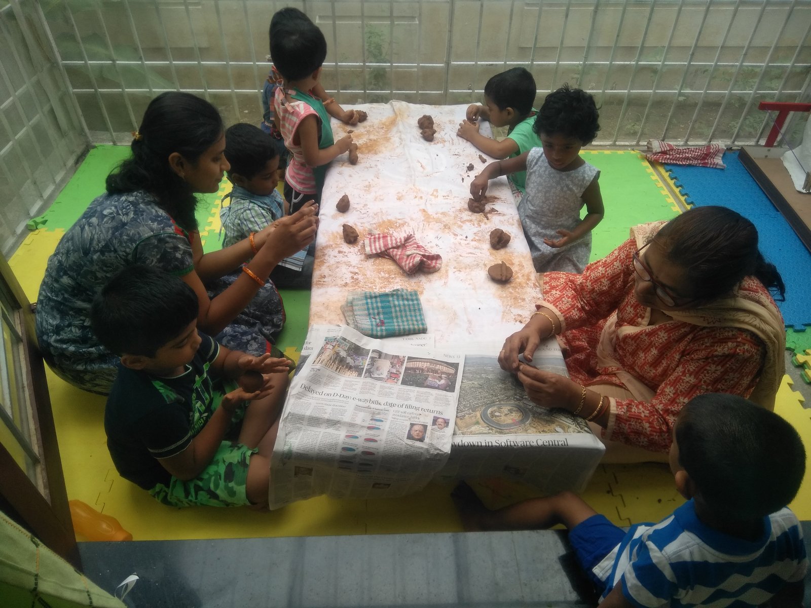 Montessori House of Children - Tactile Hands-on Art